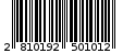 Γραμμωτός κωδικός 2810192501012