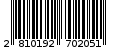 Γραμμωτός κωδικός 2810192702051