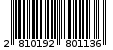 Γραμμωτός κωδικός 2810192801136