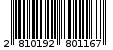 Γραμμωτός κωδικός 2810192801167