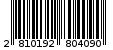 Γραμμωτός κωδικός 2810192804090