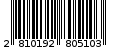 Γραμμωτός κωδικός 2810192805103