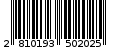 Γραμμωτός κωδικός 2810193502025