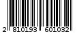 Γραμμωτός κωδικός 2810193601032