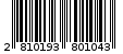 Γραμμωτός κωδικός 2810193801043