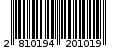 Γραμμωτός κωδικός 2810194201019