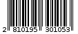 Γραμμωτός κωδικός 2810195301053