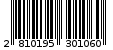 Γραμμωτός κωδικός 2810195301060