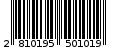 Γραμμωτός κωδικός 2810195501019