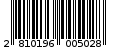Γραμμωτός κωδικός 2810196005028