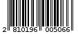 Γραμμωτός κωδικός 2810196005066