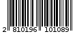 Γραμμωτός κωδικός 2810196101089