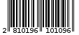 Γραμμωτός κωδικός 2810196101096