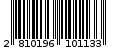 Γραμμωτός κωδικός 2810196101133