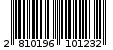 Γραμμωτός κωδικός 2810196101232