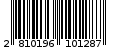 Γραμμωτός κωδικός 2810196101287