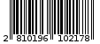 Γραμμωτός κωδικός 2810196102178