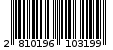 Γραμμωτός κωδικός 2810196103199