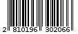 Γραμμωτός κωδικός 2810196302066