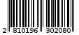 Γραμμωτός κωδικός 2810196302080