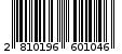 Γραμμωτός κωδικός 2810196601046