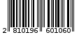 Γραμμωτός κωδικός 2810196601060