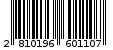 Γραμμωτός κωδικός 2810196601107