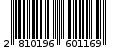 Γραμμωτός κωδικός 2810196601169