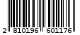 Γραμμωτός κωδικός 2810196601176