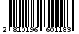 Γραμμωτός κωδικός 2810196601183