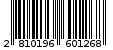 Γραμμωτός κωδικός 2810196601268