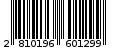Γραμμωτός κωδικός 2810196601299