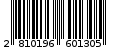 Γραμμωτός κωδικός 2810196601305
