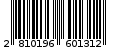 Γραμμωτός κωδικός 2810196601312