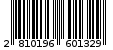 Γραμμωτός κωδικός 2810196601329