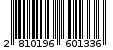 Γραμμωτός κωδικός 2810196601336