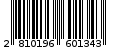 Γραμμωτός κωδικός 2810196601343