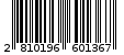 Γραμμωτός κωδικός 2810196601367