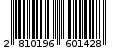 Γραμμωτός κωδικός 2810196601428