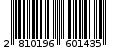 Γραμμωτός κωδικός 2810196601435