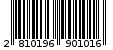 Γραμμωτός κωδικός 2810196901016