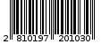 Γραμμωτός κωδικός 2810197201030