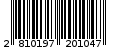 Γραμμωτός κωδικός 2810197201047