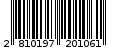 Γραμμωτός κωδικός 2810197201061