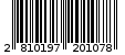 Γραμμωτός κωδικός 2810197201078