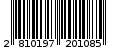 Γραμμωτός κωδικός 2810197201085