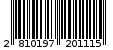 Γραμμωτός κωδικός 2810197201115