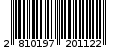 Γραμμωτός κωδικός 2810197201122