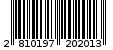 Γραμμωτός κωδικός 2810197202013