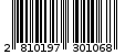 Γραμμωτός κωδικός 2810197301068